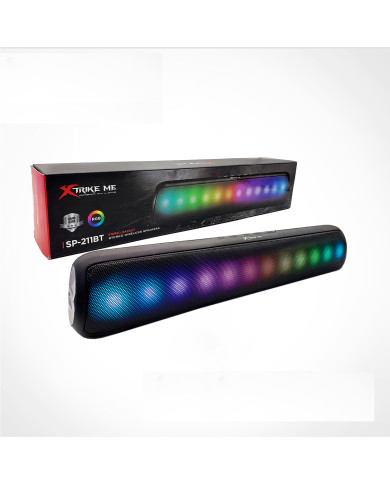PARLANTES XTRIKE ME SP-211BT BLUETOOTH RGB RADIO BARRA DE SONIDO