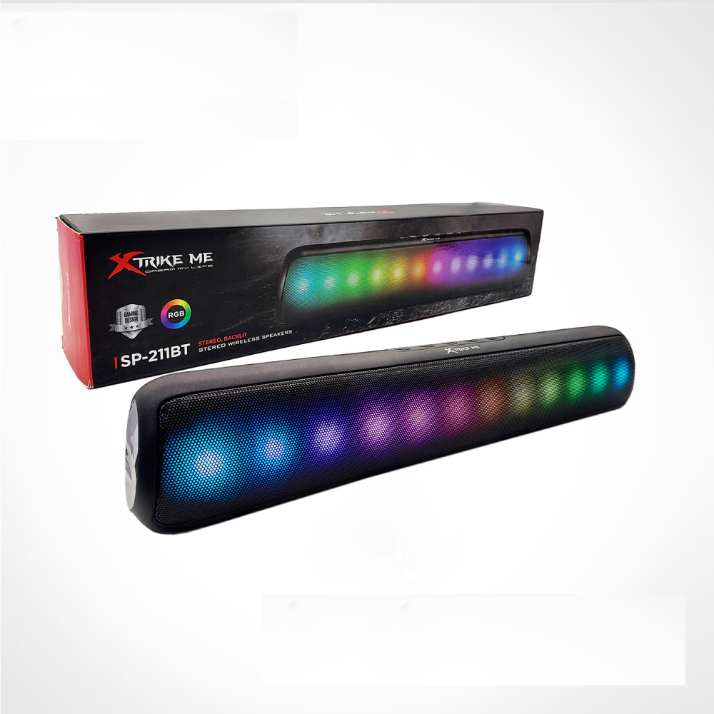 PARLANTES XTRIKE ME SP-211BT BLUETOOTH RGB RADIO BARRA DE SONIDO