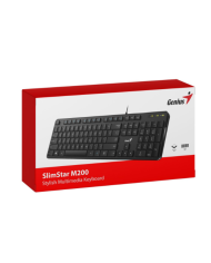 TECLADO GENIUS SLIMSTAR M200 USB NEGRO