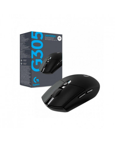 MOUSE LOGITECH G305 WIRELESS NEGRO LIGHTSPEED GAMING 12,000dpi