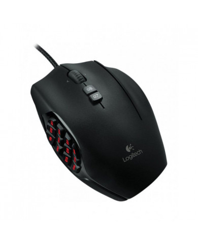 MOUSE LOGITECH G600 GAMING USB NEGRO 20-bot programables