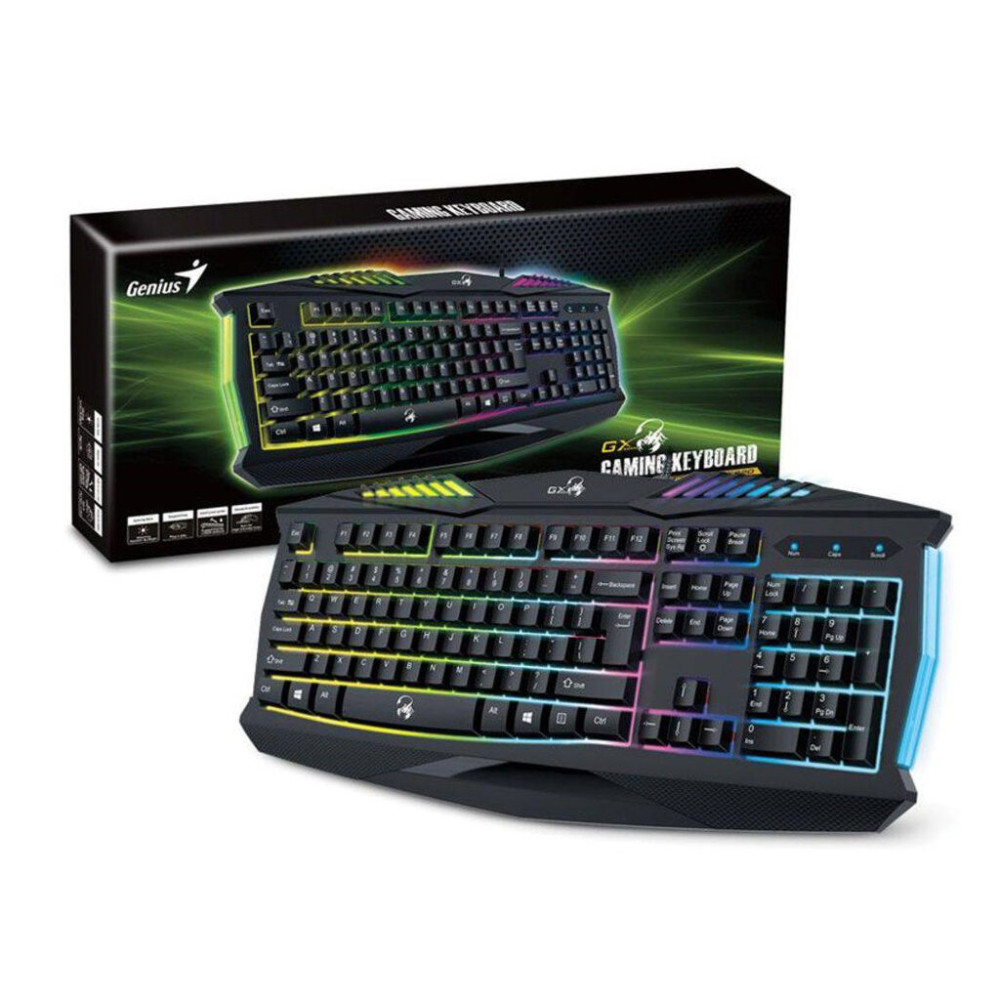 TECLADO GENIUS K220 USB ILUMINADO SCORPION GAMING