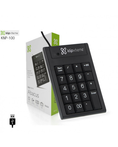 TECLADO NUMPAD KLIPX KNP-100 ESSENSIAL ABACUS