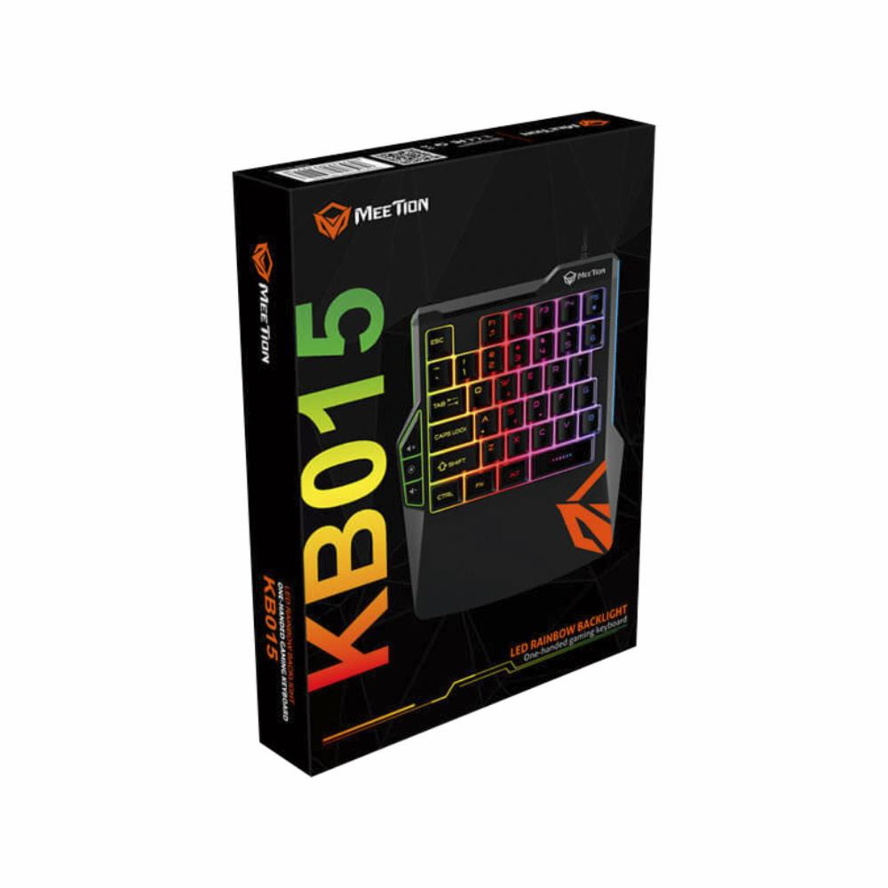 TECLADO MEETION MT-KB015 ONE-HAND LED RAINBOW