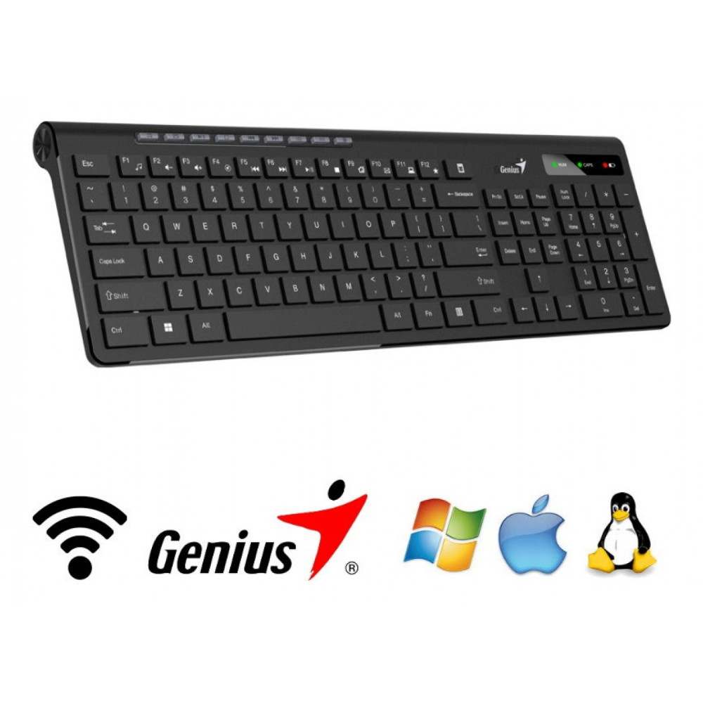 TECLADO GENIUS SLIMSTAR 7230 WIRELESS SLIM