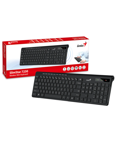 TECLADO GENIUS SLIMSTAR 7230 WIRELESS SLIM