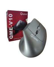 MOUSE QUASAD QM-V10 VERTICAL WIRELESS SILVER RECARGABLE