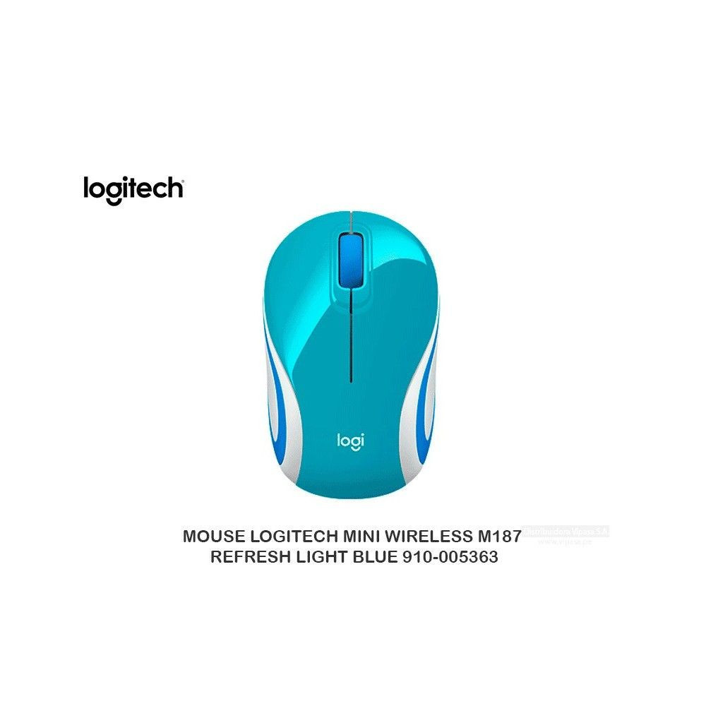 MOUSE LOGITECH M187 VERDE/AZULADO WIRELESS 910-005363 MOUSE LOGITECH M187 VERDE/AZULADO WIRELESS 910-005363