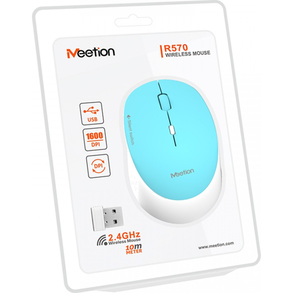 MOUSE MEETION MT-R570 WIRELESS CYAN