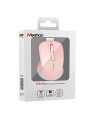 MOUSE MEETION MT-MINIGO WIRELESS ROSADO