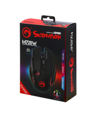 MOUSE MARVO M720W WIRELESS 4800DPI 6-COLORES