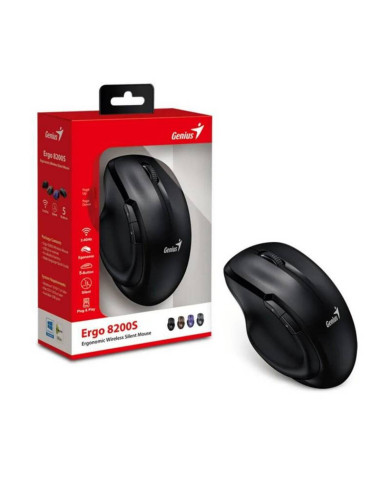 MOUSE GENIUS ERGO 8200S WIRELESS ERGO NEGRO SILENT