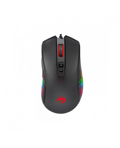 MOUSE MARVO M519 RGB USB NEGRO 12000DPI 8-BOT ERGO