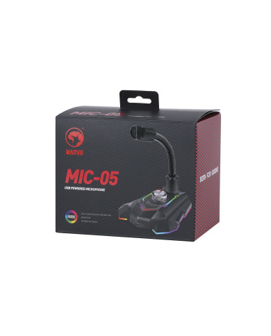 MICROFONO MARVO MIC-05 MUTE-RGB OMNI