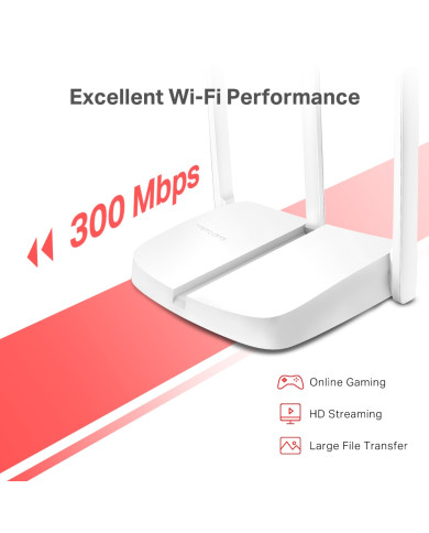ROUTER MERCUSYS MW3006R N300 3 ANTENAS
