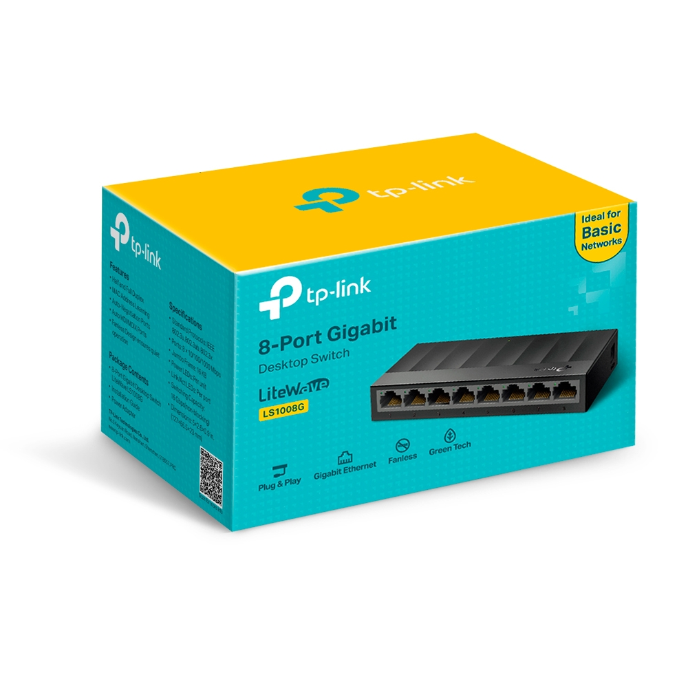 SWITCH TP-LINK LS1008G 8PUERTOS GIGABIT