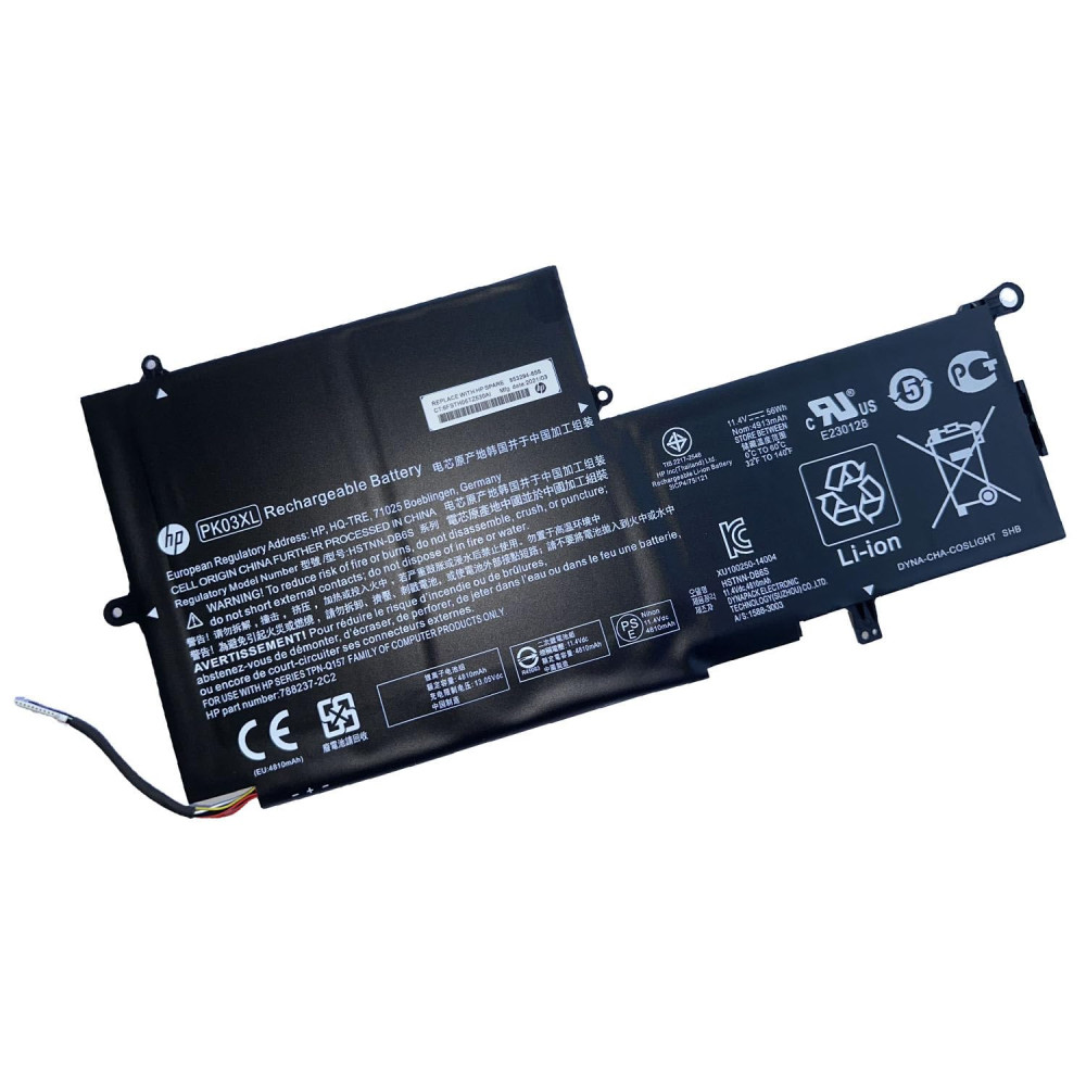BATERIA HP PK03XL INTERNA 4810MaH 13.05V ORIGINAL