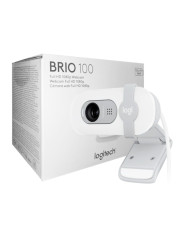 WEBCAM LOGITECH BRIO 100 FHD BLANCA USB
