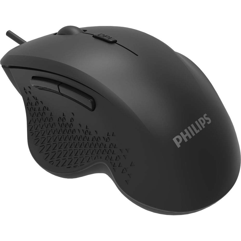 MOUSE PHILIPS M444 USB ERGO NEGRO 6BOT 800-3200DPI / SPK7444