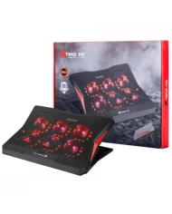 COOLING PAD XTRIKE ME FN-811 6FAN LED ROJO 17" AJUSTABLE