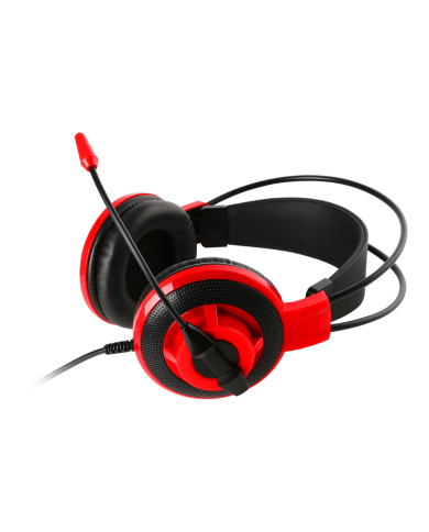 HEADSET MSI DS501 GAMING 40MM MIC VOL 3.5MM ROJO/NEGRO