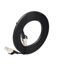 CABLE DE RED NITRON 3 METROS CAT8 FLAT NEGRO