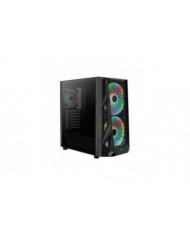 CASE AEROCOOL AERO ONE NEGRO 4FAN 2210-2106001 5,83KG VIDRIO
