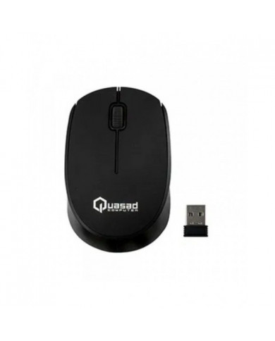 MOUSE QUASAD QM-610G WIRELESS NEGRO 1600DPI 10M 2,4GHz