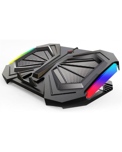 COOLING PAD NITRON YL-017 15,6" LED AJUSTABLE 2-VENTILADORES