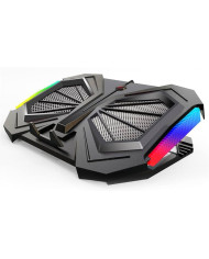 COOLING PAD NITRON YL-020 RGB AJUSTABLE 5-VENTILADORES