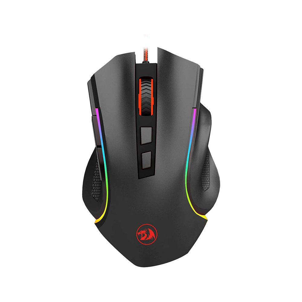 MOUSE REDRAGON GRIFFIN M607 NEGRO RGB USB 7200DPI 7BOT