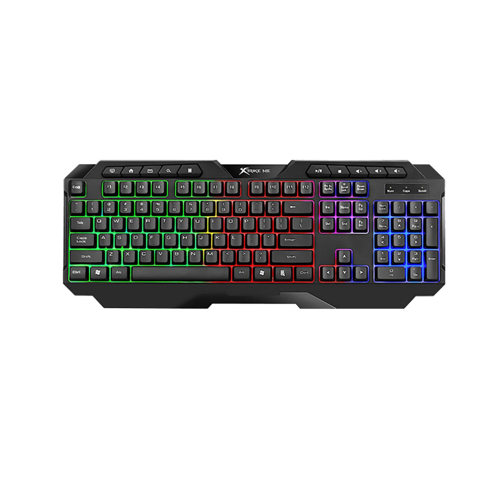TECLADO XTRIKE ME KB-306 RAINBOW MEMBRANA USB