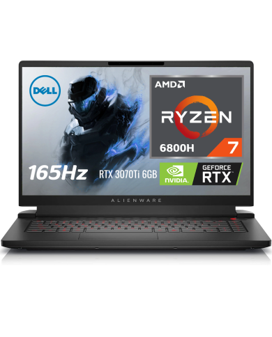 LAPTOP DELL ALIENWARE M15 R7 GAMING/R9-6900HX/16GB/1TB SSD/8GB RTX3070Ti/15.6" 165Hz 3ms/NEGRA/WIN11/INS0141517-R0022548-SA