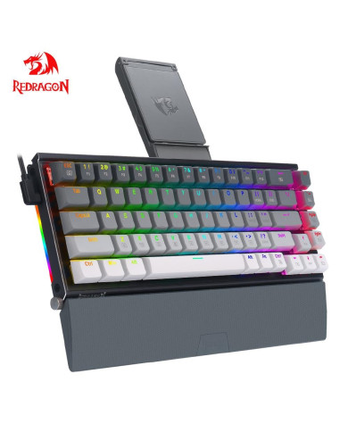 TECLADO  MECANICO REDRAGON SHACO PRO K641 RGB MECH RED SWITCH