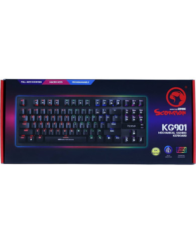 TECLADO MARVO KG901C MECH RAINBOW BLUE SWITCH