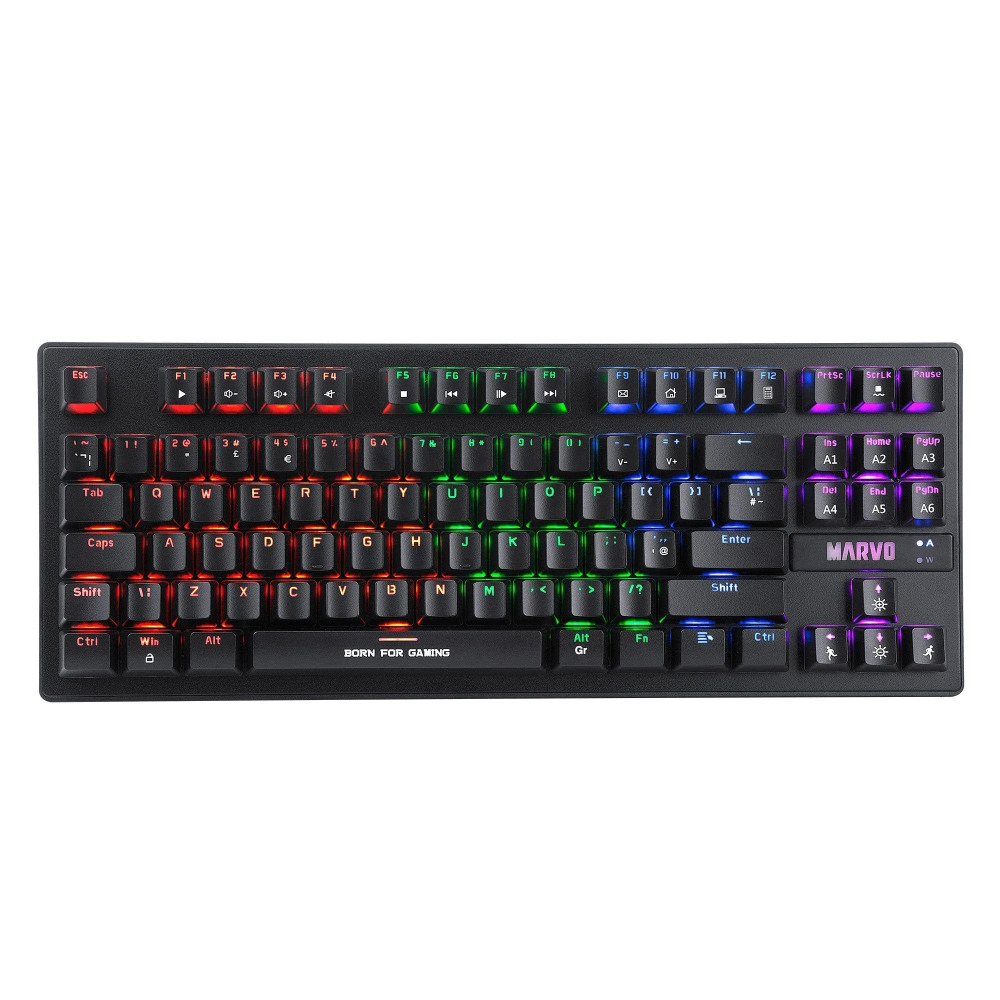 TECLADO MARVO KG901C MECH RAINBOW BLUE SWITCH