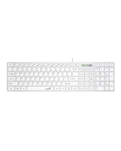TECLADO GENIUS SLIMSTAR 126 USB BLANCO