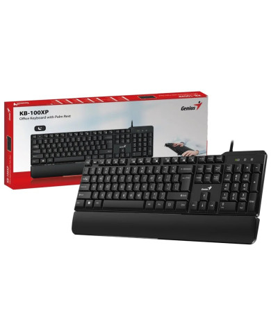 TECLADO GENIUS KB-100XP USB NEGRO MULTIMEDIA