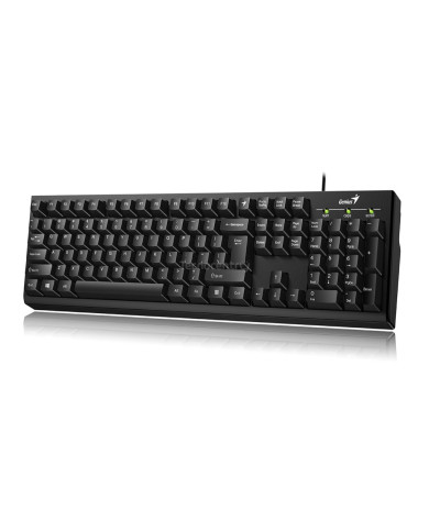 TECLADO GENIUS KB-100XP USB NEGRO MULTIMEDIA