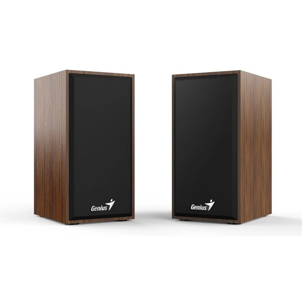 PARLANTES GENIUS SP-HF180 USB WOODEN EXTRA ALTO 6W 3.5mm