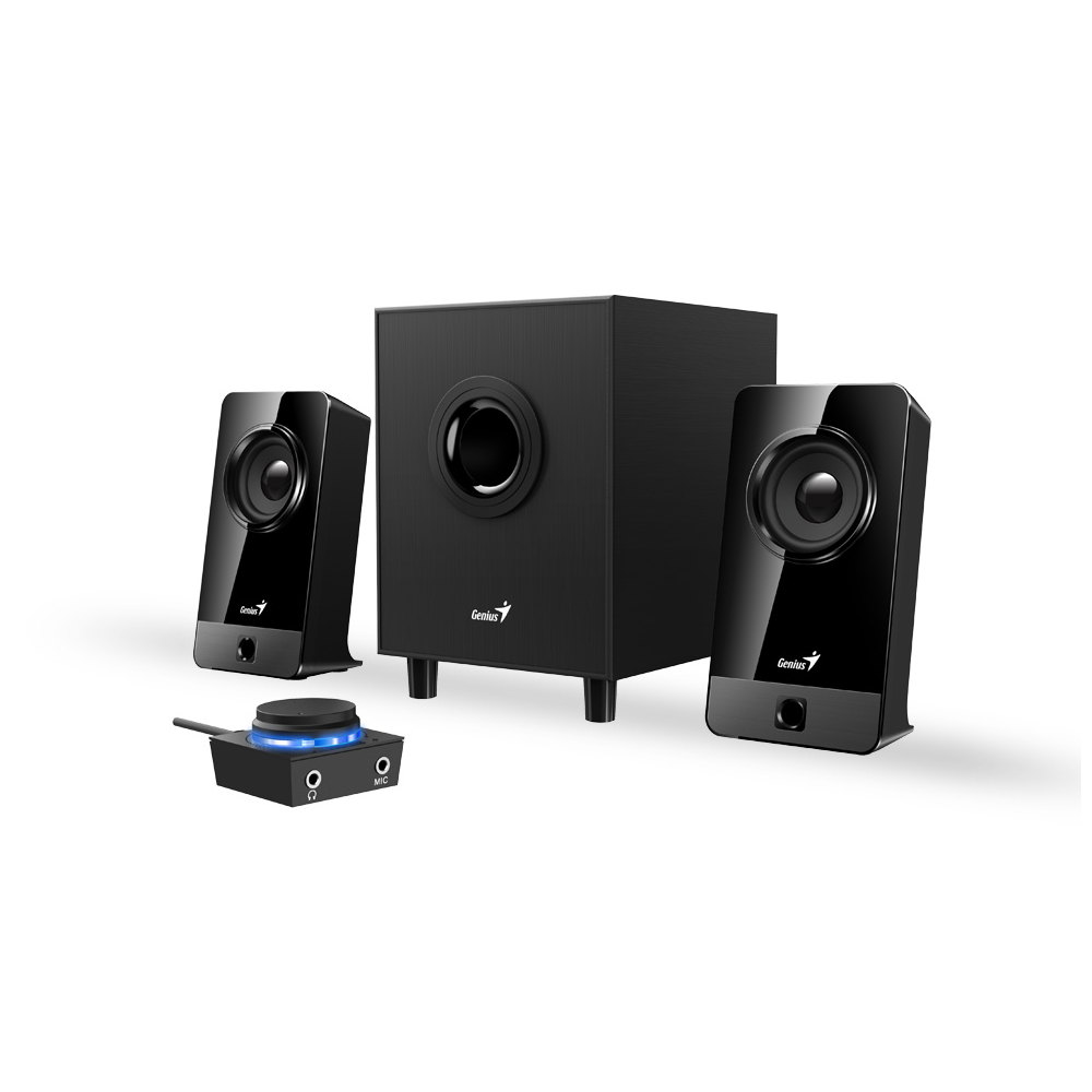 PARLANTES GAMER GENIUS SW-G2.1 300X 3.5W SATELITES 3.25W x2 GAMING