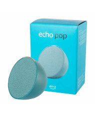 PARLANTE ECHO POP VERDE AZULADO + ALEXA BLUETOOTH