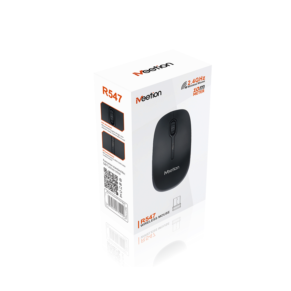 MOUSE MEETION R547 WIRELESS NEGRO 1600DPI