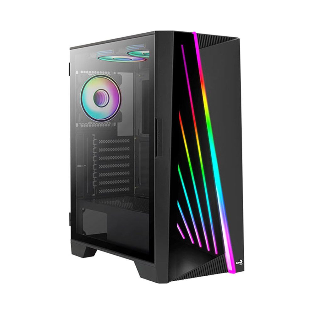 CASE AEROCOOL MIRAGE RGB VIDRIO NEGRO 216x499x417,5mm