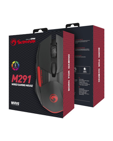 MOUSE MARVO M291 USB 6400DPI GAMING