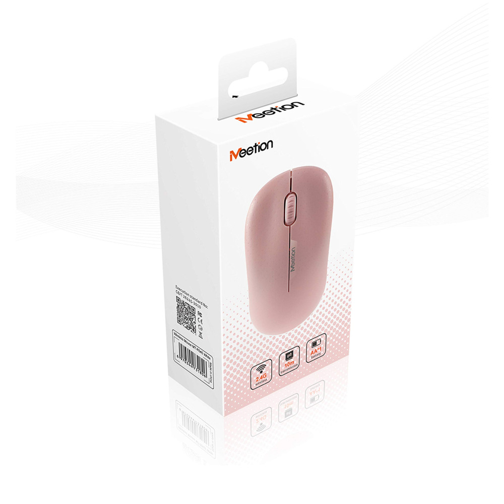 MOUSE MEETION MT-R545 WIRELESS ROSADO