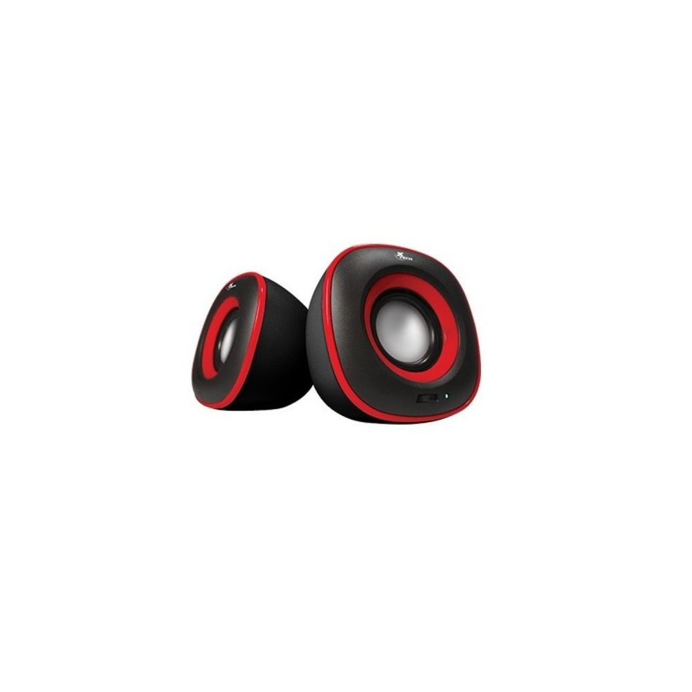PARLANTES XTECH XTS-115RD ROJO 2.0 STEREO 6W 3.5MM+USB