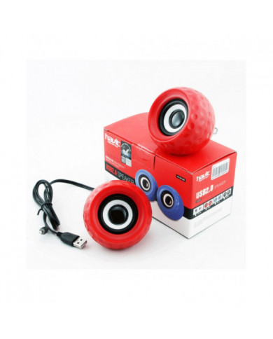 PARLANTES XTRATECH XT-A9 MINI 3.5MM + USB ROJO