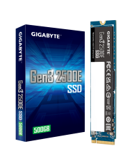 DISCO DURO GIGABYTE 500GB SSD M.2 2280 GEN3 2500E PCIe3.0 / G325E500G