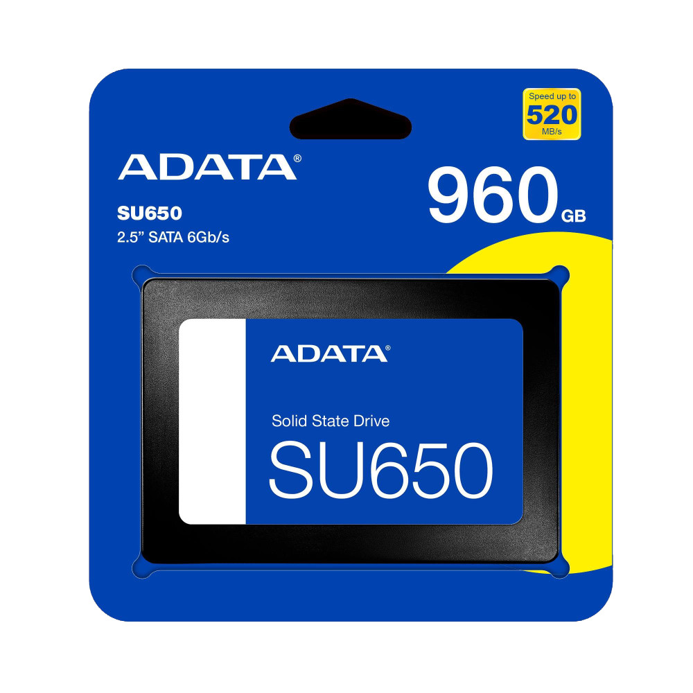 DISCO DURO ADATA 960 GB SU650 SSD AZUL 2,5" SATA 6Gb/S +520MB/S / ASU650SS-960GT-R